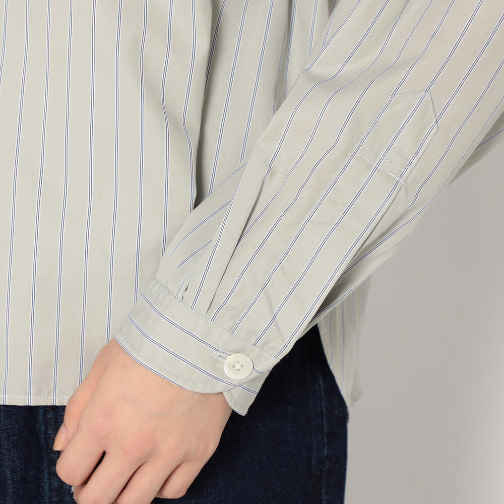 WOMEN'S COTTON POPLIN BAND COLLAR SHIRT｜SHIRT｜DANTON