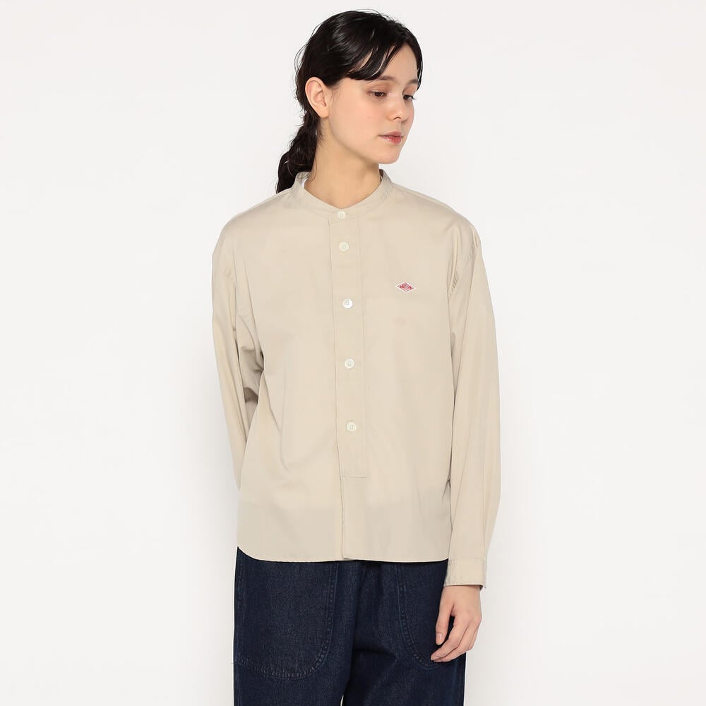 ブラウス シャツ Dani Nylon Camp Collar Shirt レディース fw3076-06_1.jpg