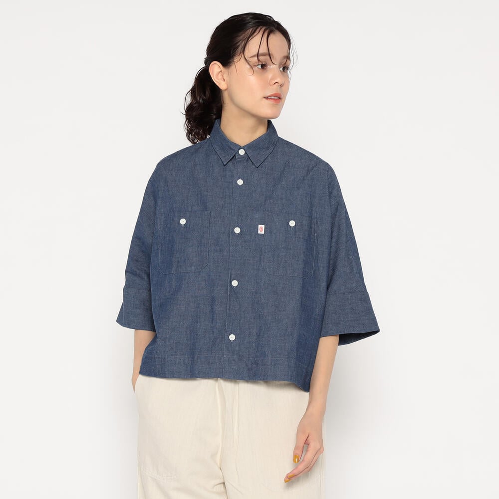 WOMEN'S COTTON CHAMBRAY WORK SHIRT｜SHIRT｜DANTON(ダントン