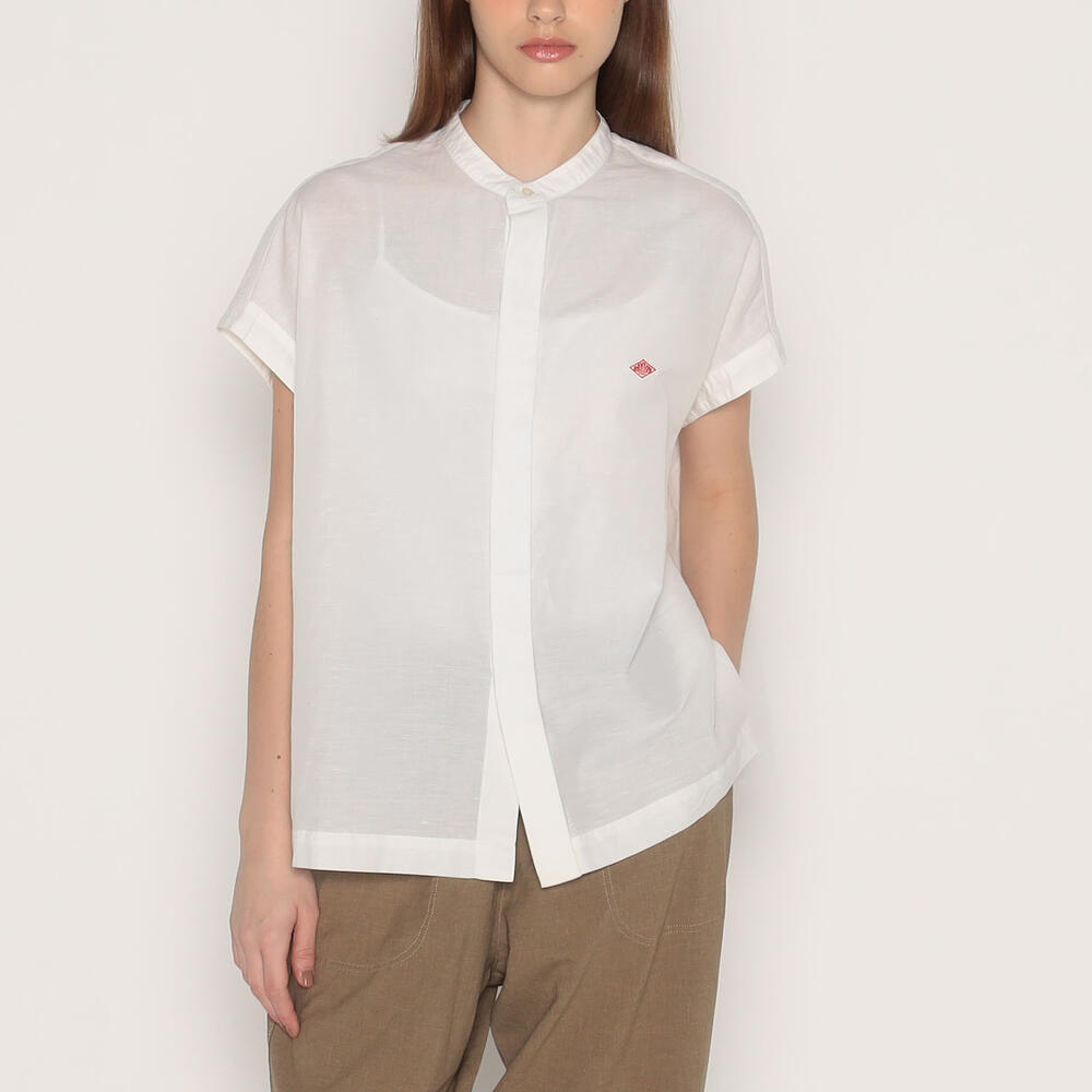 WOMEN'S COTTON LINEN SLUB SLEEVELESS SHIRT｜SHIRT｜DANTON