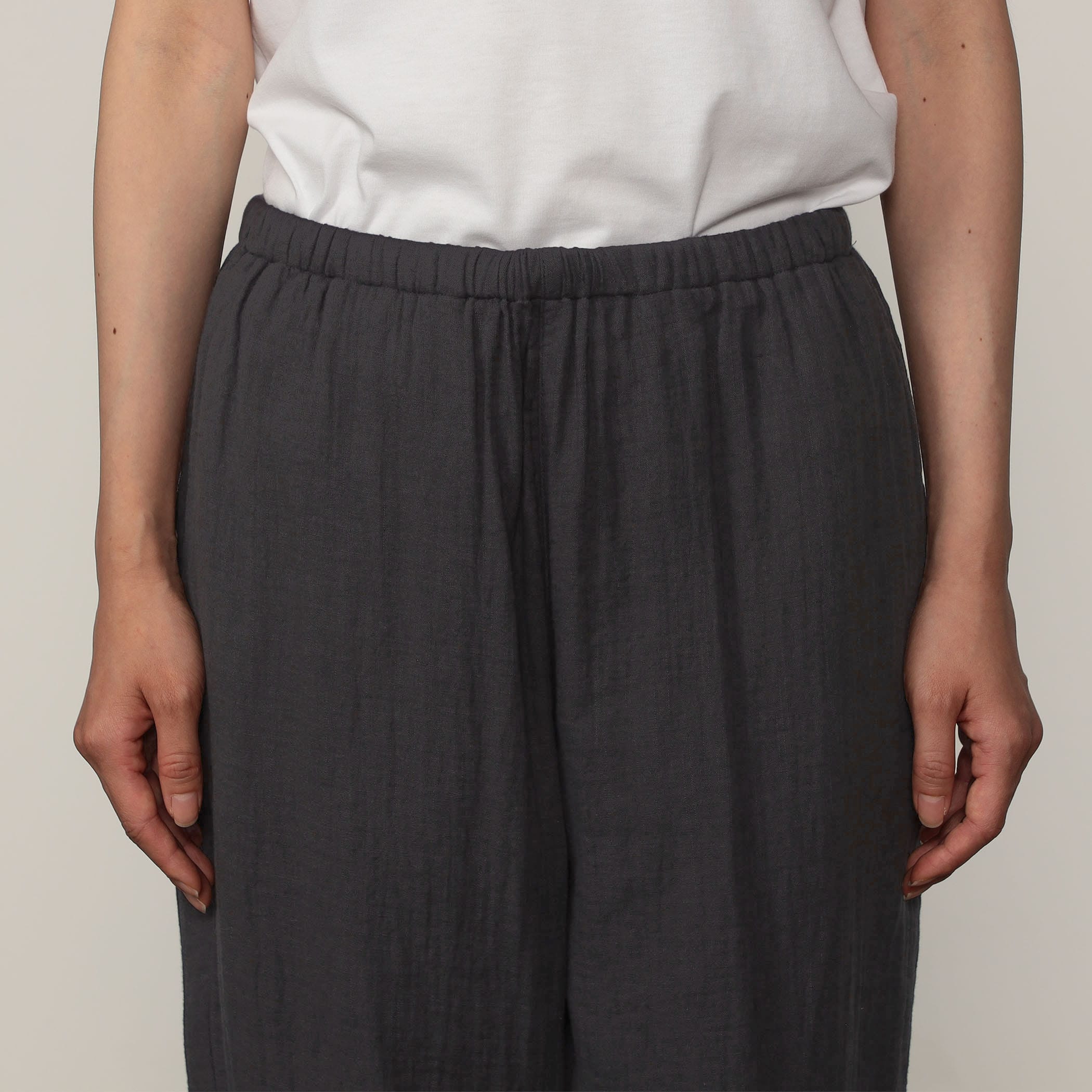 STORE EXCLUSIVE】 WOMEN'S COTTON GAUZE EASY STREIGHT PANTS