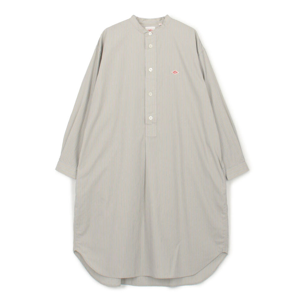専用　DANTON BAND COLLAR SHIRT LONGS Danton Band Collar Shirt L/S Taupe | Maplestore