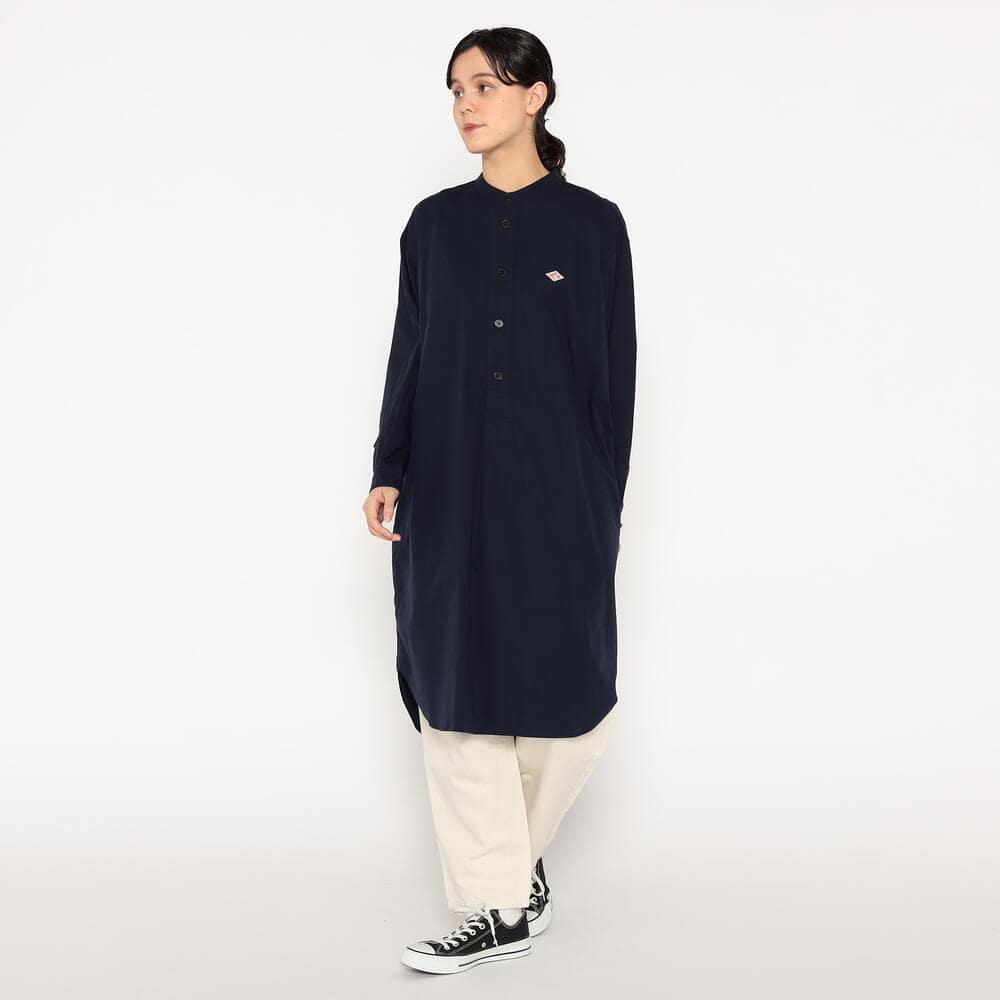 専用　DANTON BAND COLLAR SHIRT LONGS Danton Band Collar Shirt L/S Charcoal | Maplestore
