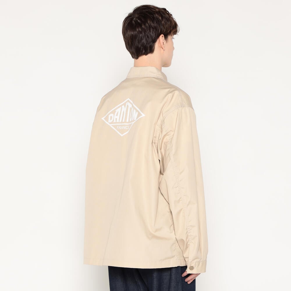 ジャケット・アウター danton back print coverall 40 Danton Men's Back Print Coverall Jacket in Ivory Danton