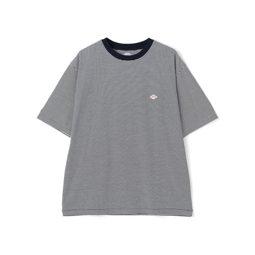 MEN'S SHORT SLEEVE INNER T-SHIRT STRIPE｜CUT AND SEWN