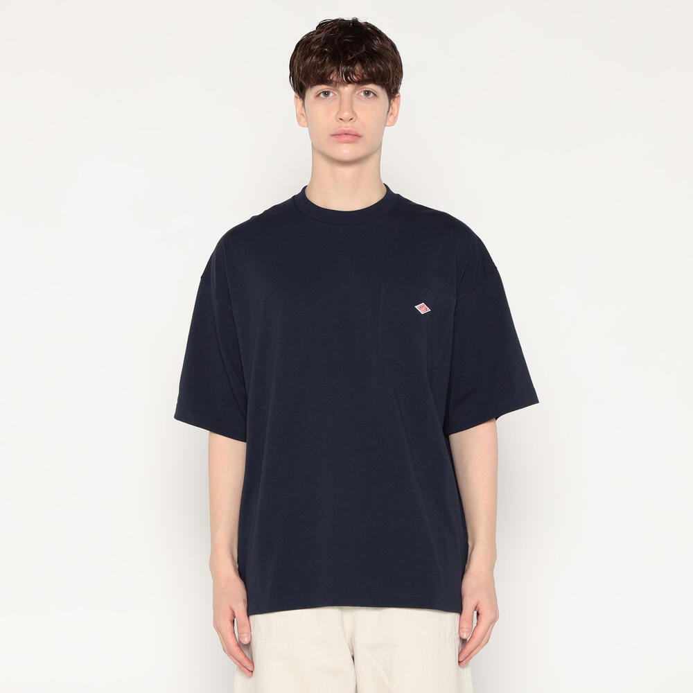 【美品/お急ぎ対応◎】DANTON/ダントンBIGシルエットシャツ ネイビー MEN'S BIG SILHOUETTE POCKET T-SHIRT｜CUT AND SEWN｜DANTON