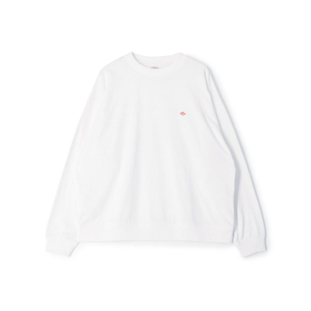 DANTON｜ (LONG SLEEVE SWEAT T-SHIRT (DTC0203-TCB-WHITE)) Danton - Women's Long Sleeve Sweat T-Shirt in Heather Ivory