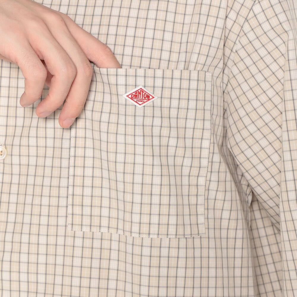 トップス DANTON COTTON POPLIN WORK SHIRT 42 ASK availability first)DANTON MEN'S T/C POPLIN WORK SHIRT