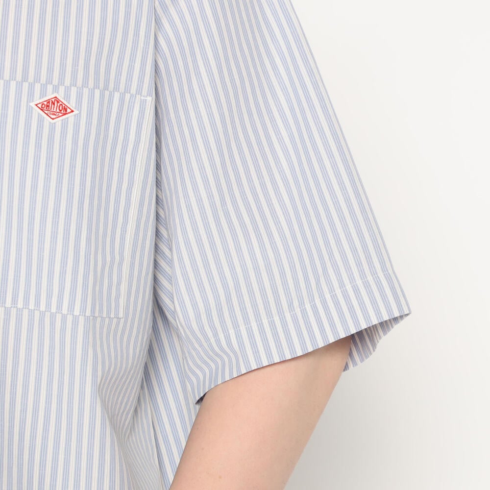 【美品】DANTON SHIRT ダントン　半袖シャツ danto-dt-b0345sca_1.jpg