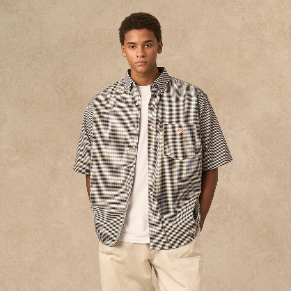 【新品・未使用】DANTON　オックスフォード B.D 半袖 シャツ【34】 MEN'S OXFORD SHORT SLEEVE B.D SHIRT｜SHIRT｜DANTON(ダントン
