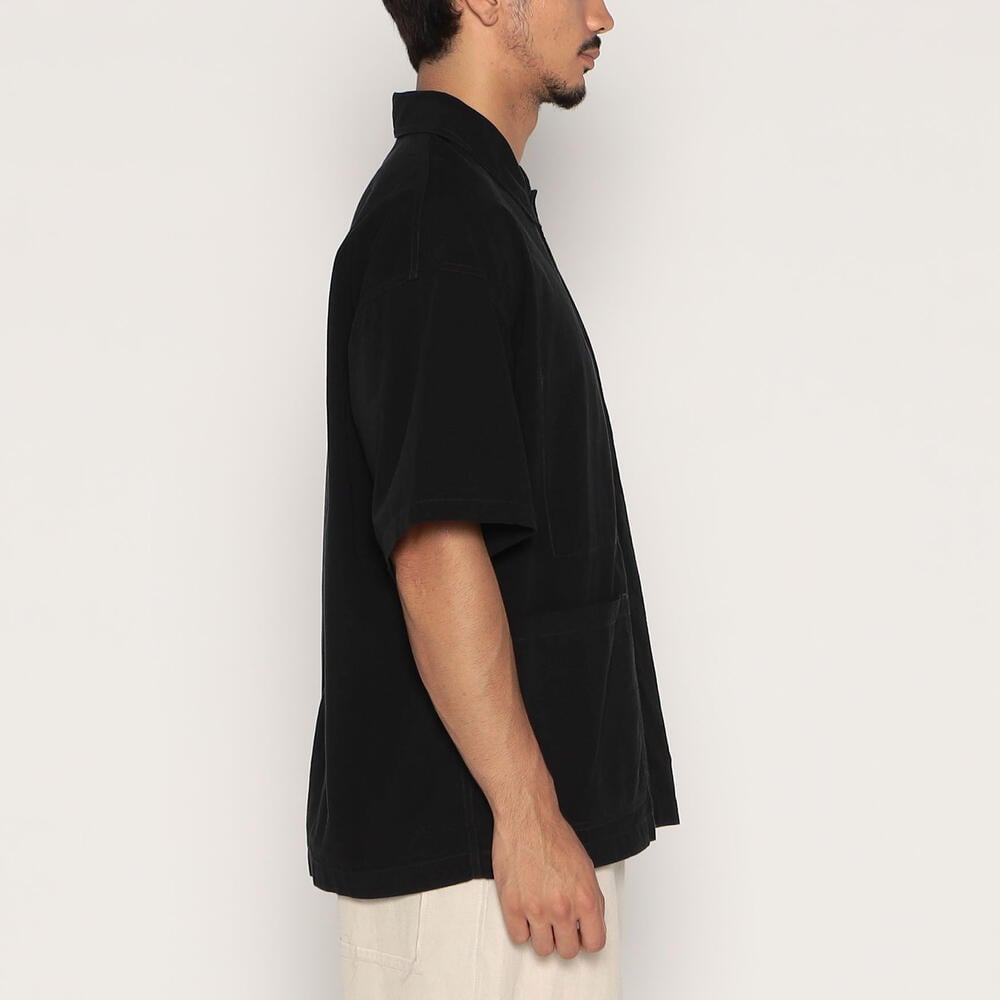 MEN'S ORGANIC COTTON WASHER SHORT SLEEVE COVERALL SHIRT