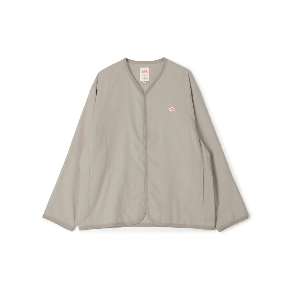 DANTON CLOTH SHIRT CARDIGAN チャコール 40 MEN'S LINEN POLYESTER CLOTH SHIRT CARDIGAN｜SHIRT｜DANTON