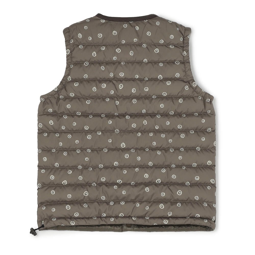 KIDS' INNER DOWN CREWNECK VEST PLAID POLKA DOT｜KIDS｜DANTON