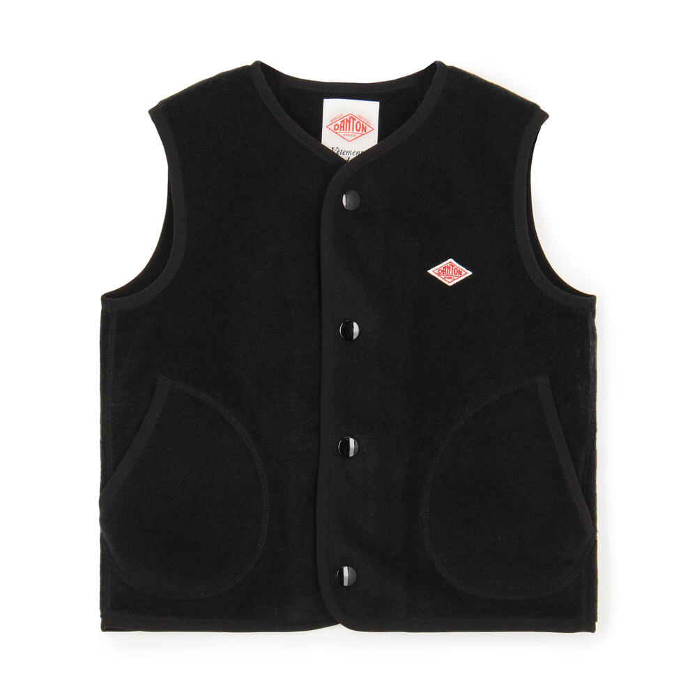 KIDS' FLEECE COLLARLESS VEST｜KIDS｜DANTON(ダントン)｜DANTON