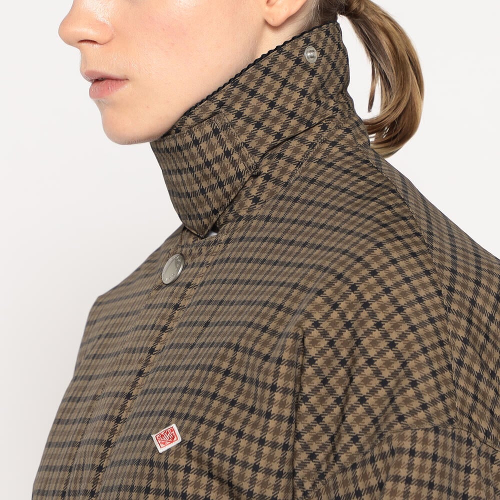 WOMEN'S NYLON TUSSAH SHORT JACKET PLAID｜COAT｜DANTON(ダントン