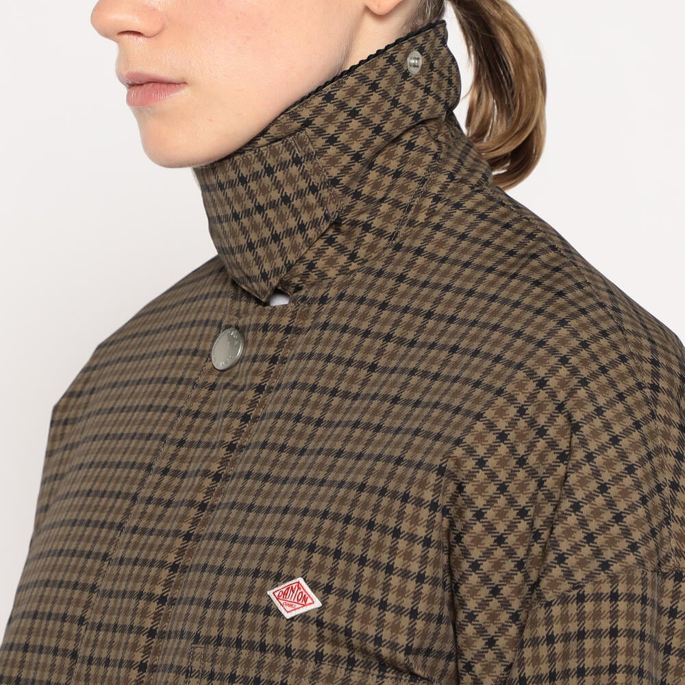 WOMEN'S NYLON TUSSAH WORK JACKET PLAID｜COAT｜DANTON(ダントン