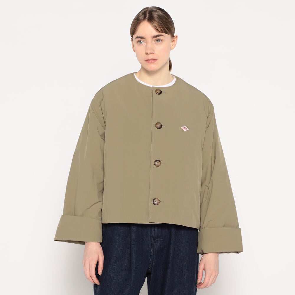 WOMEN'S INSULATION COLLARLESS WIDE JACKET｜COAT｜DANTON