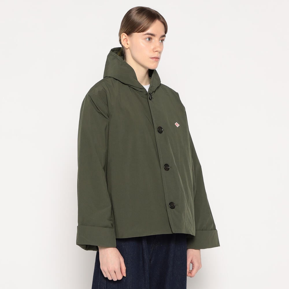 DANTON　INSULATION JACKET 36 オリーブ WOMEN'S INSULATION HOODED WIDE JACKET｜COAT｜DANTON(ダントン