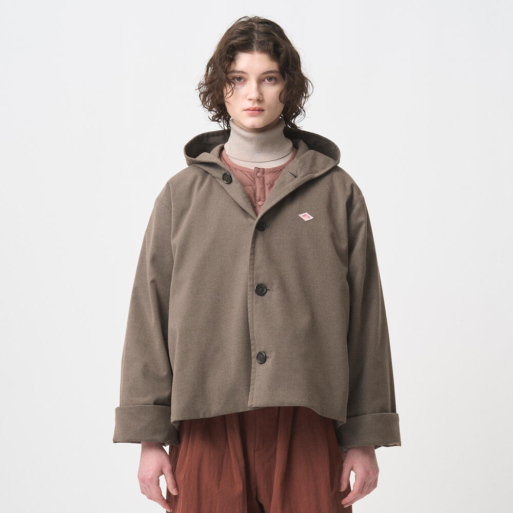 WOMEN'S WOOL LIKE INSULATION HOODED WIDE JACKET｜COAT