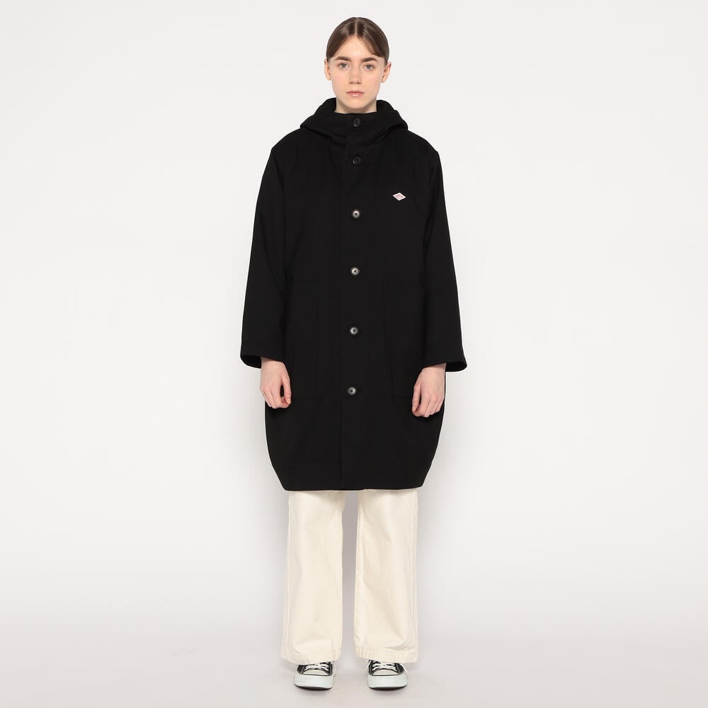 【DANTON/ダントン】DOWNHOODEDJACKET ブラック　Sサイズ MEN'S NYLON TAFFETA MIDDLE DOWN HOODED JACKET｜COAT｜DANTON