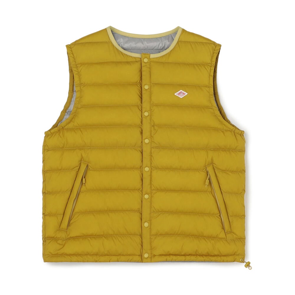 ジャケット・アウター DANTON NYLON INNER DOWN CREWNECK VEST 42 Danton - Women's Inner Down Crewneck Vest in Black – gravitypope