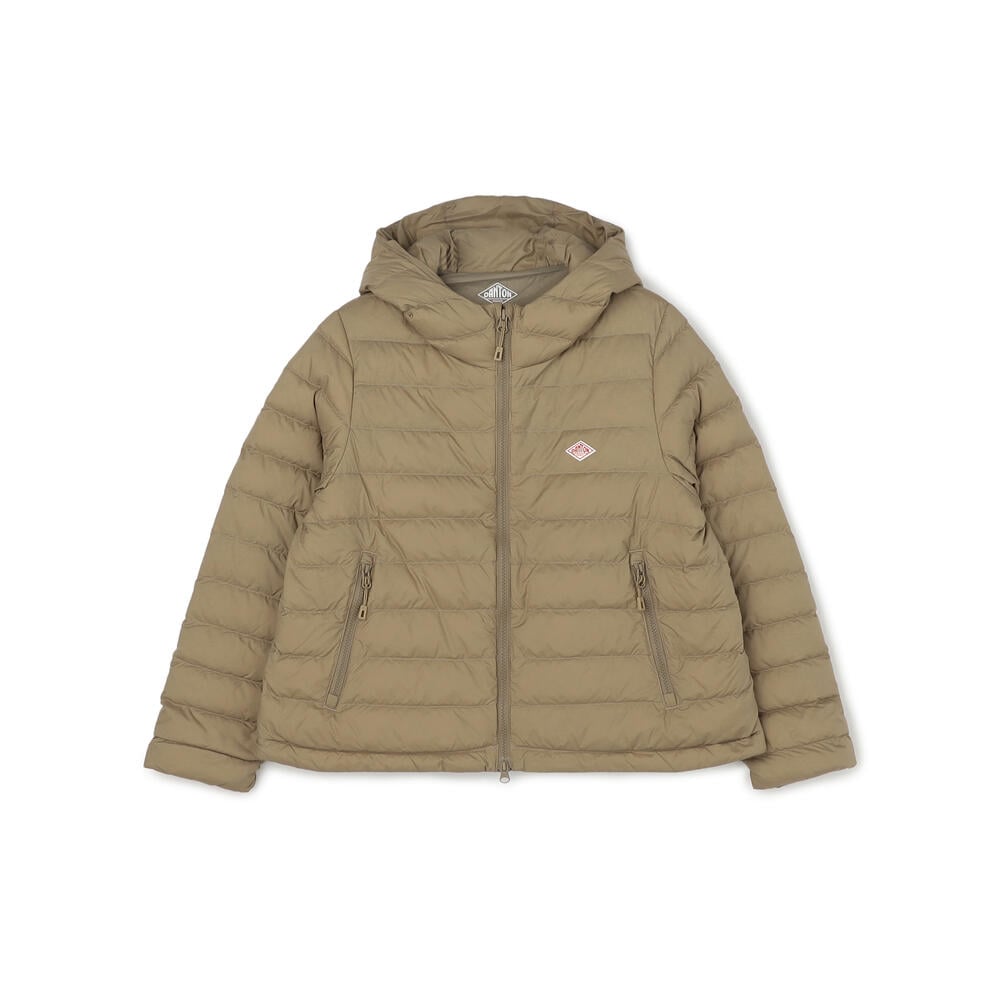 WOMEN'S NYLON TAFFETA MIDDLE DOWN HOODED JACKET｜COAT