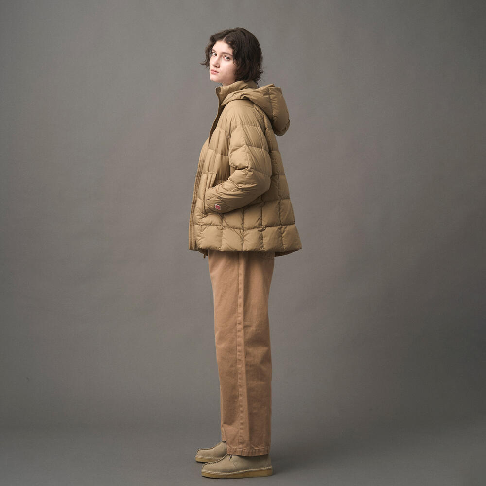 WOMEN'S NYLON TAFFETA SQUARE QUILTED DOWN JACKET｜COAT｜DANTON