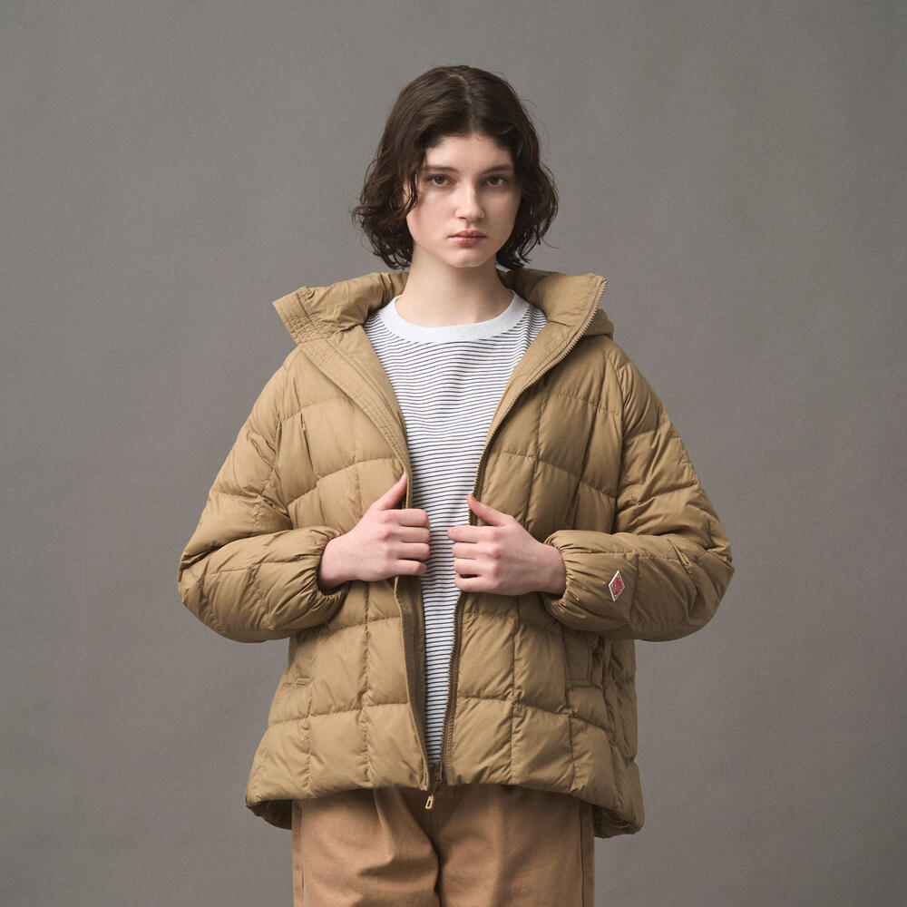 WOMEN'S NYLON TAFFETA SQUARE QUILTED DOWN JACKET｜COAT｜DANTON