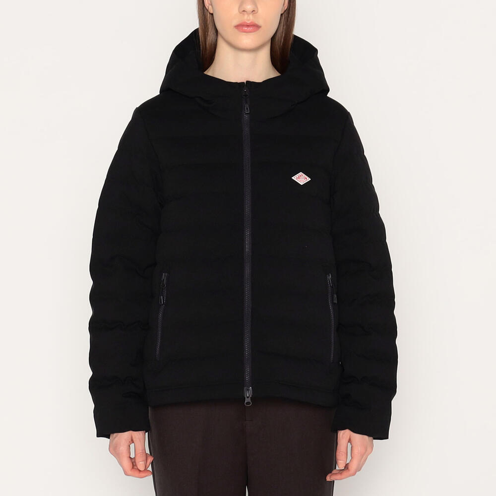 WOMEN'S WOOL LIKE POLYESTER MIDDLE DOWN HOODED JACKET｜COAT
