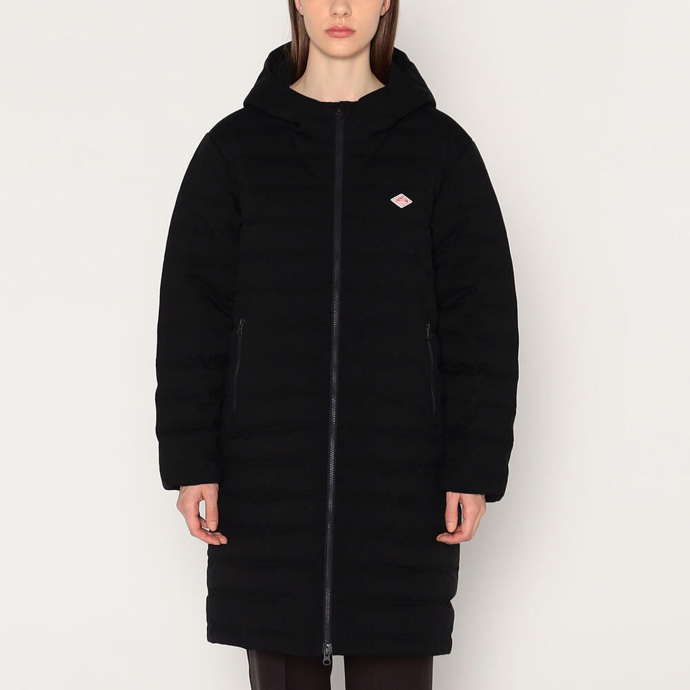 WOMEN'S WOOL LIKE POLYESTER MIDDLE DOWN HOODED COAT｜COAT｜DANTON