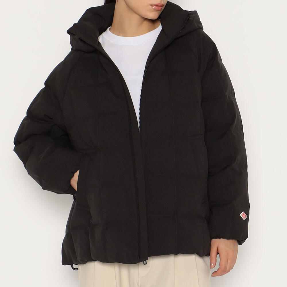 WOMEN'S WOOL LIKE POLYESTER SQUARE QUILTED DOWN JACKET｜COAT