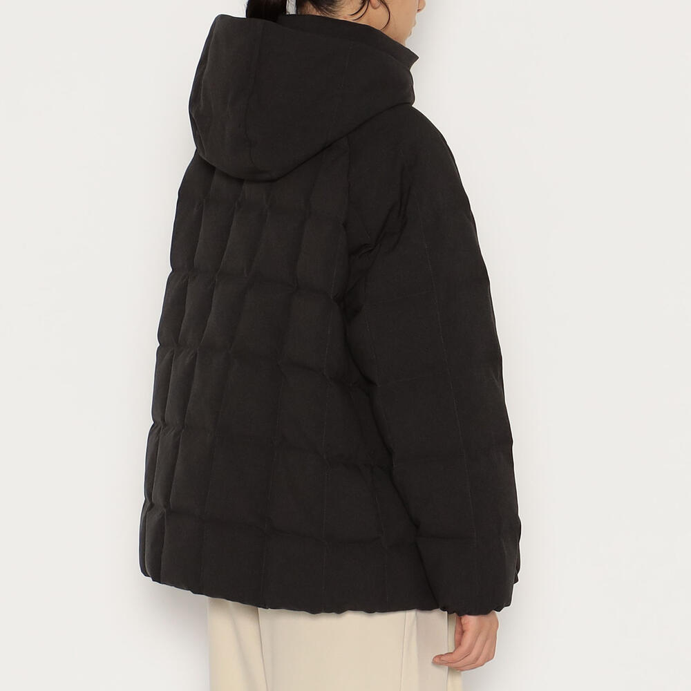 WOMEN'S WOOL LIKE POLYESTER SQUARE QUILTED DOWN JACKET｜COAT