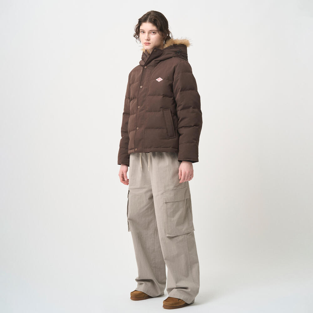 WOMEN'S FAUX FUR HOODED DOWN JACKET｜COAT｜DANTON(ダントン