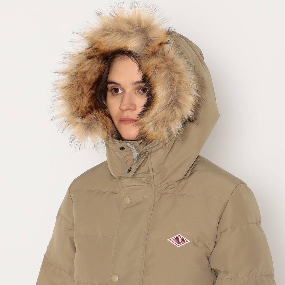 WOMEN'S FAUX FUR HOODED DOWN JACKET｜COAT｜DANTON(ダントン