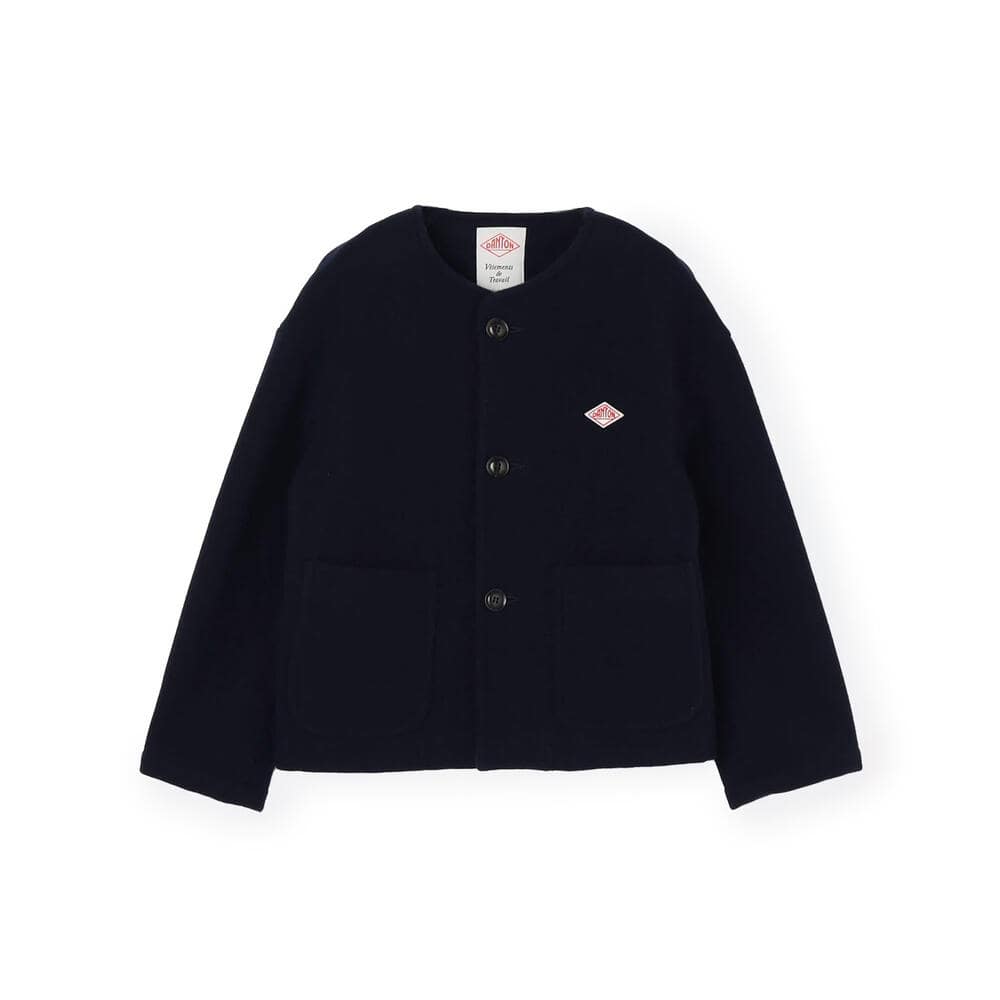 WOMEN'S WOOL LIGHT PILE COLLARLESS JACKET｜JACKET｜DANTON(ダントン