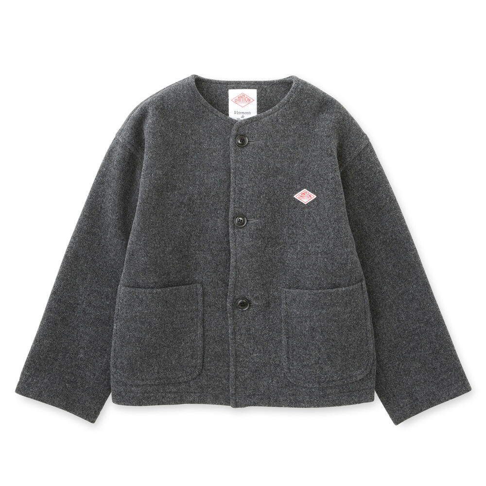 WOMEN'S WOOL LIGHT PILE COLLARLESS JACKET｜JACKET｜DANTON