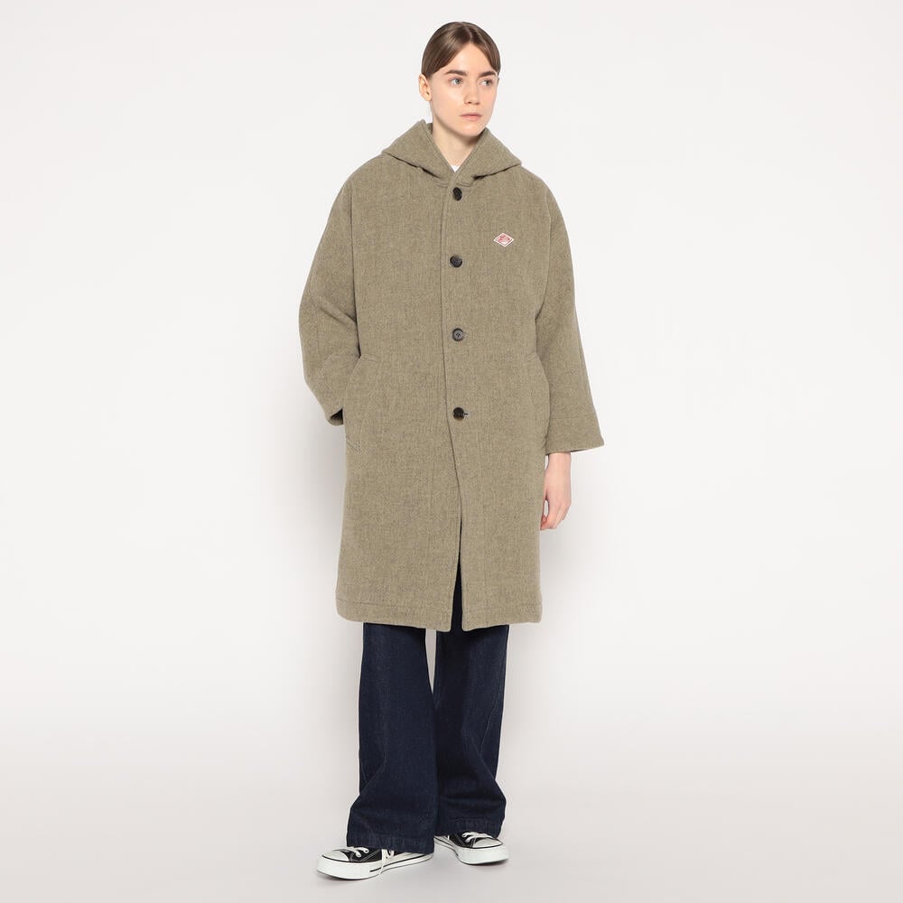 WOMEN'S WOOL LIGHT PILE HOODED COAT｜COAT｜DANTON(ダントン