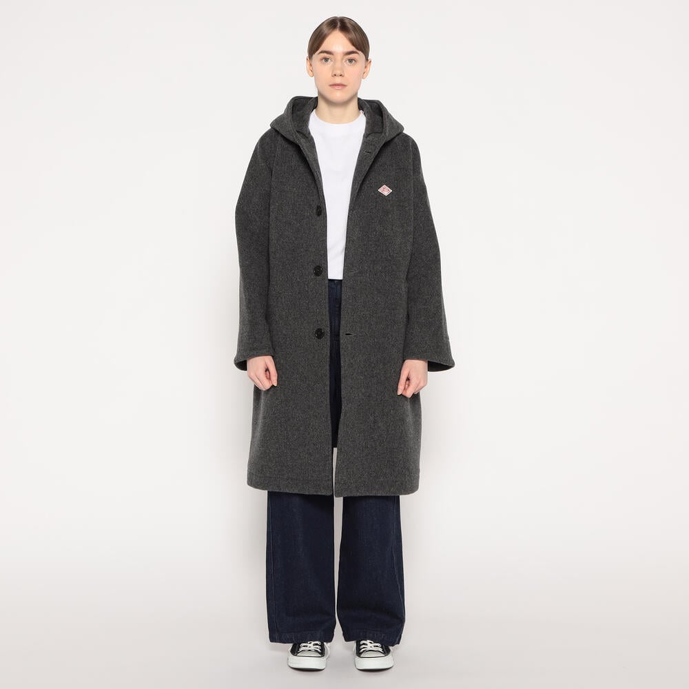 WOMEN'S WOOL LIGHT PILE HOODED COAT｜COAT｜DANTON(ダントン