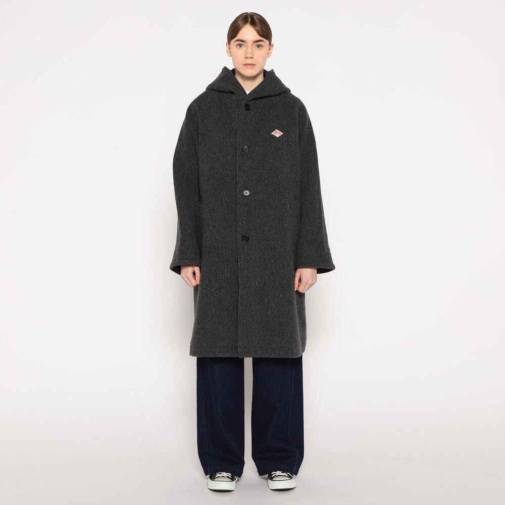 WOMEN'S WOOL LIGHT PILE HOODED COAT｜COAT｜DANTON(ダントン