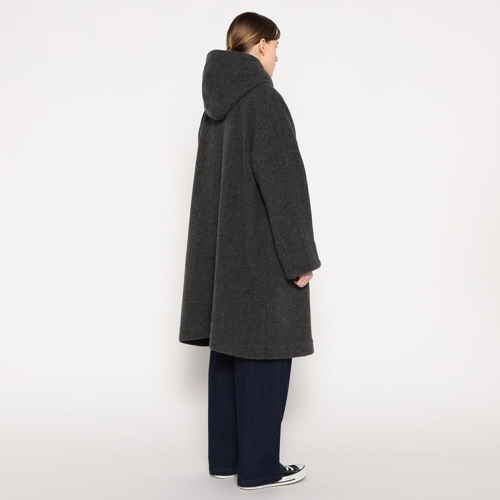 WOMEN'S WOOL LIGHT PILE HOODED COAT｜COAT｜DANTON(ダントン