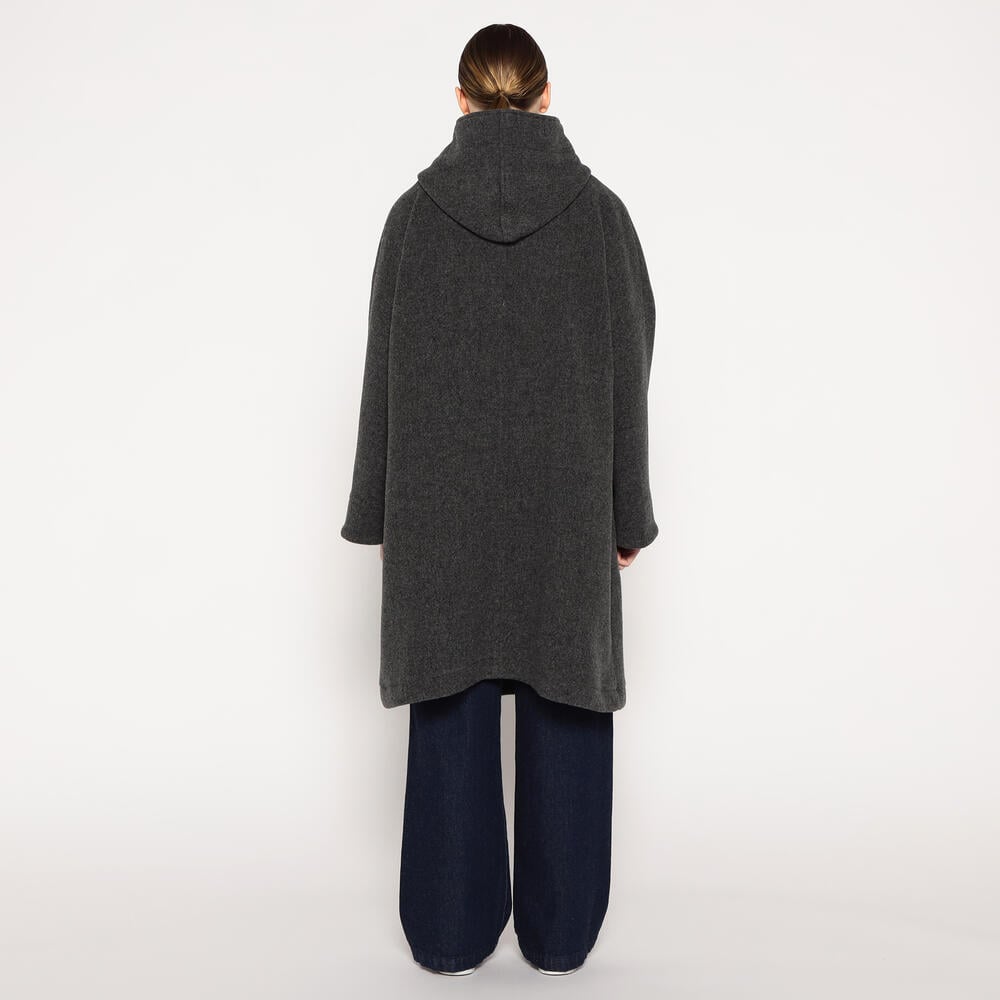WOMEN'S WOOL LIGHT PILE HOODED COAT｜COAT｜DANTON(ダントン