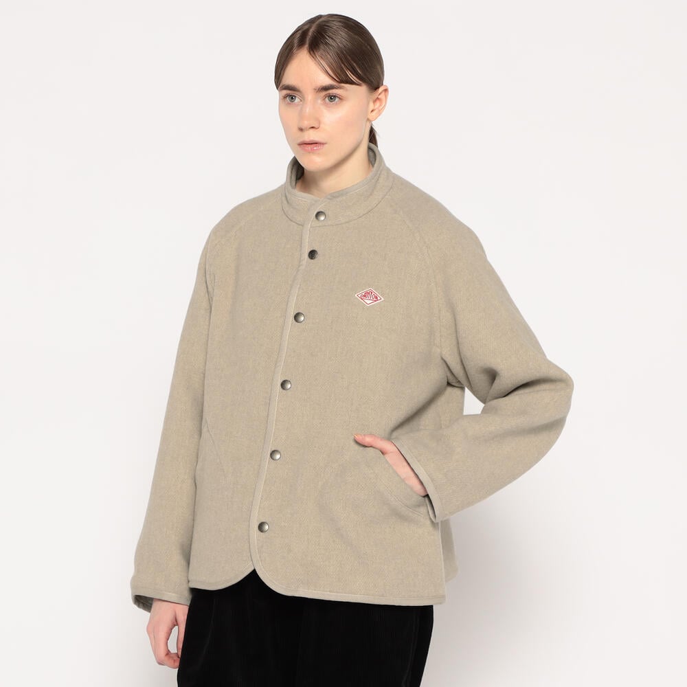 WOMEN'S WOOL LIGHT PILE STANDCOLLAR JACKET｜JACKET｜DANTON