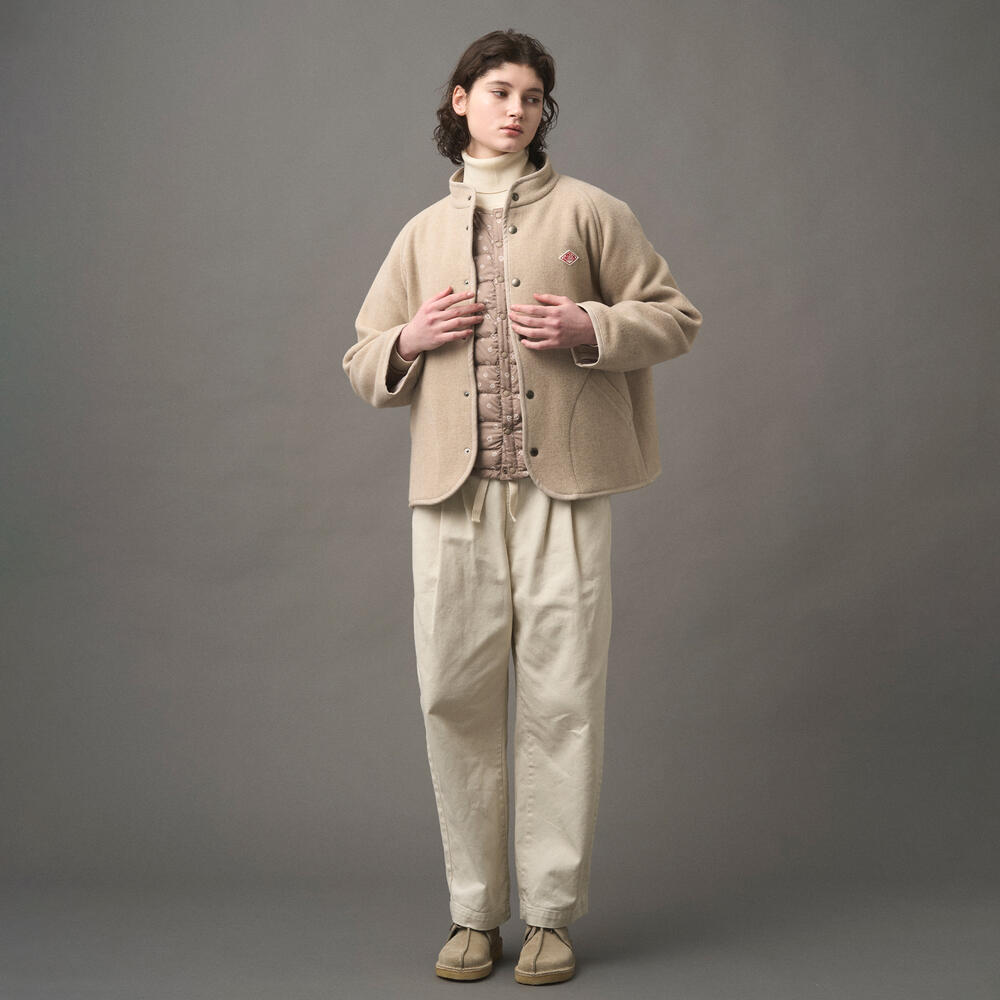 WOMEN'S WOOL LIGHT PILE STANDCOLLAR JACKET｜JACKET｜DANTON