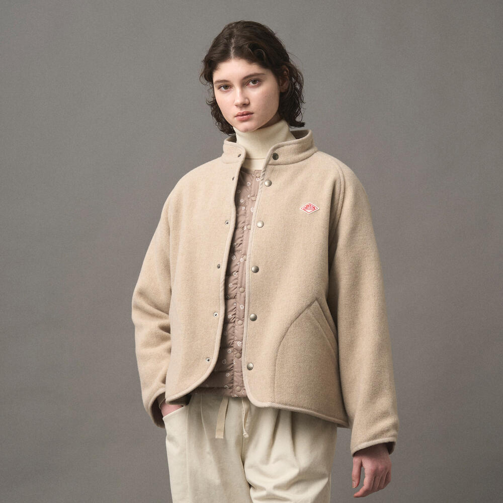WOMEN'S WOOL LIGHT PILE STANDCOLLAR JACKET｜JACKET｜DANTON