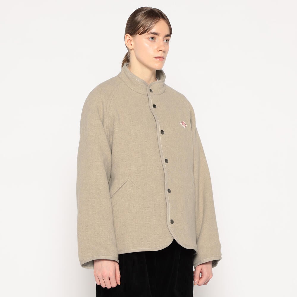 WOMEN'S WOOL LIGHT PILE STANDCOLLAR JACKET｜JACKET｜DANTON