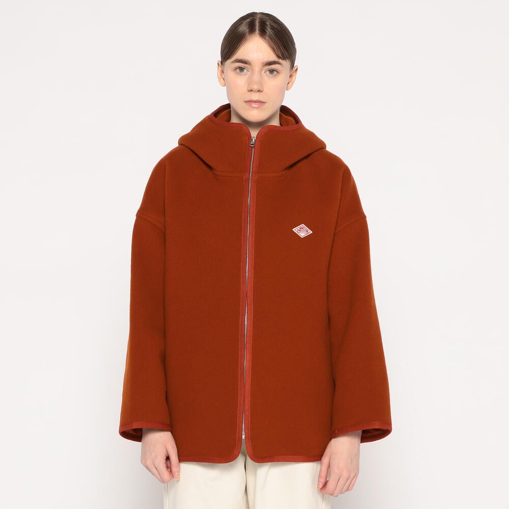 WOMEN'S WOOL MELTON HOODED JACKET｜JACKET｜DANTON(ダントン