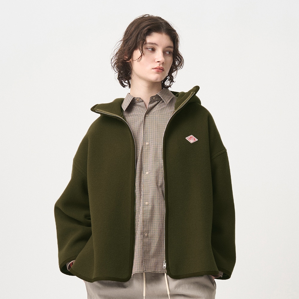 mako13　美品　DANTON JACKET サイズ38 WOMEN'S WOOL MELTON SHIRT BLOUSON｜JACKET｜DANTON(ダントン