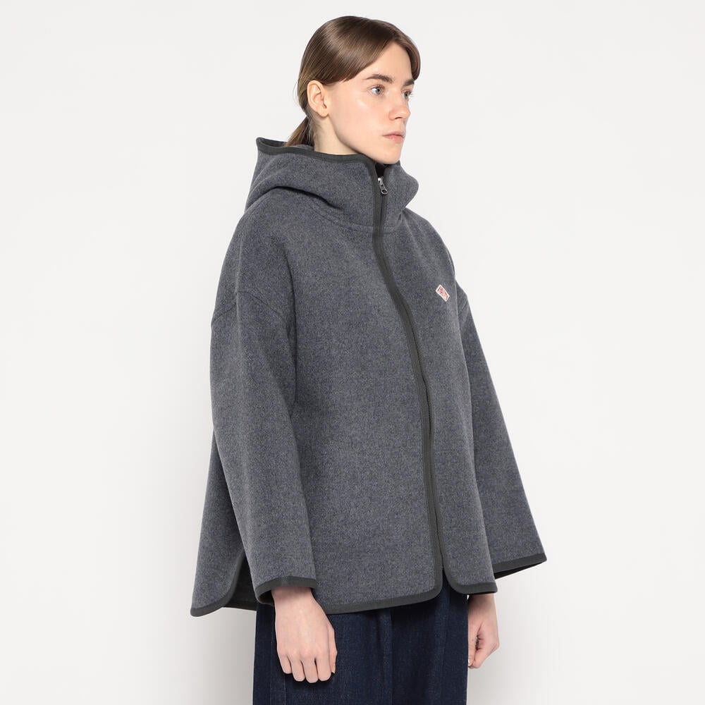 WOMEN'S WOOL MELTON HOODED JACKET｜JACKET｜DANTON(ダントン