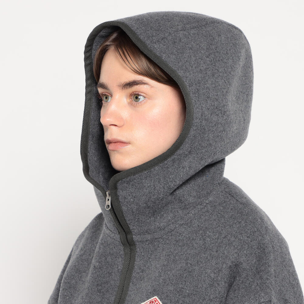 WOMEN'S WOOL MELTON HOODED JACKET｜JACKET｜DANTON(ダントン