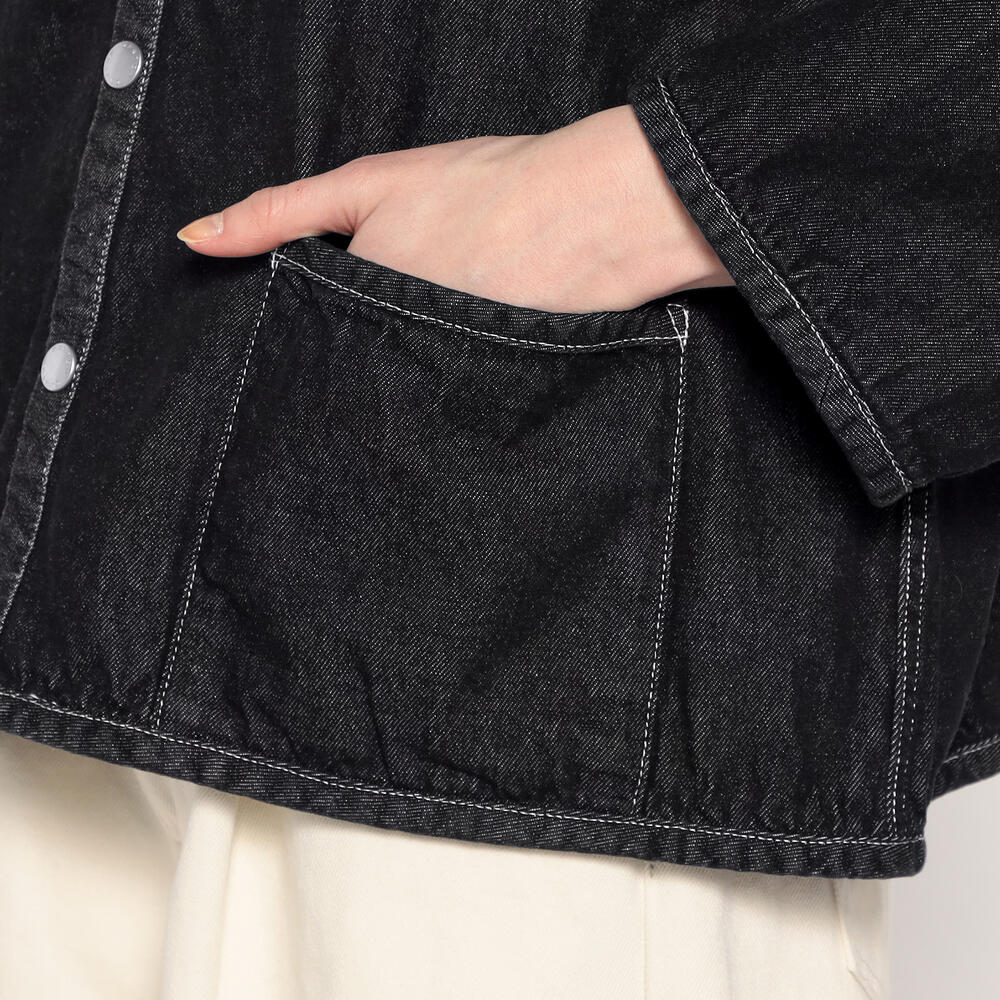 WOMEN'S DENIM COLLARLESS JACKET｜JACKET｜DANTON(ダントン